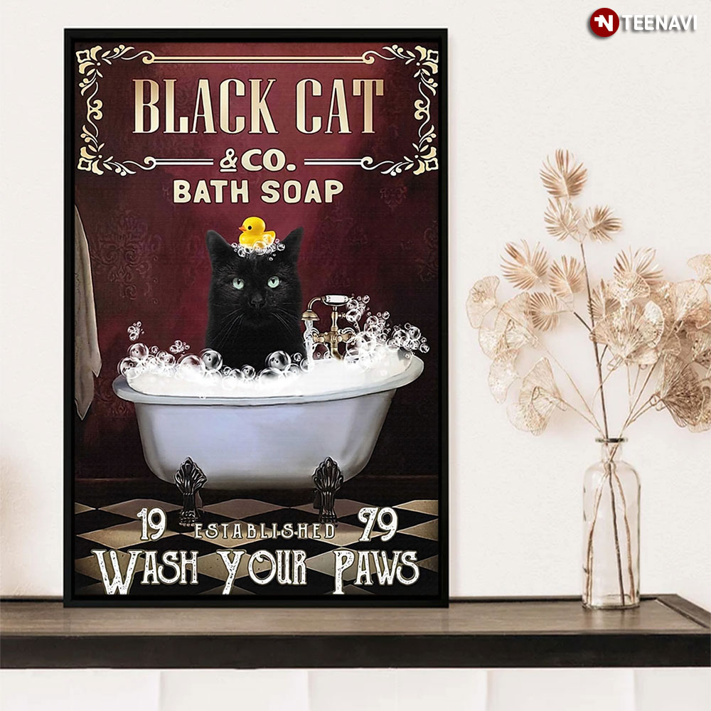 Black Cat & Co. Bath Soap Wash Your Fins Black Cat Bath Soap 19 Established 59 Wash Your Fins