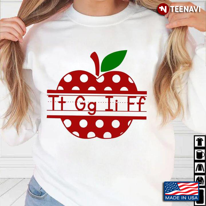 Tt Gg Ii Ff Apple Gift for Teacher