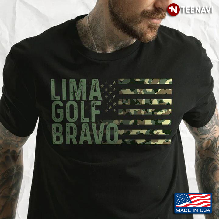 Lima Golf Bravo Camo US Flag