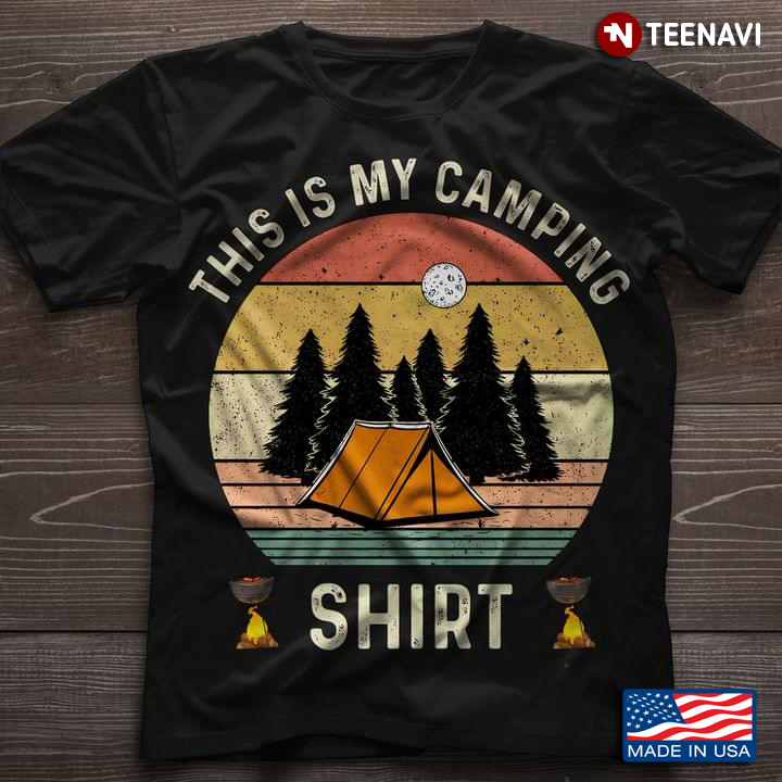 Vintage This Is My Camping Shirt for Camp Lover