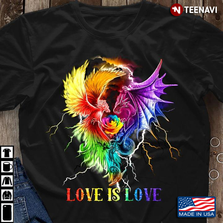 LGBT Phoenix And Dragon Love Is Love