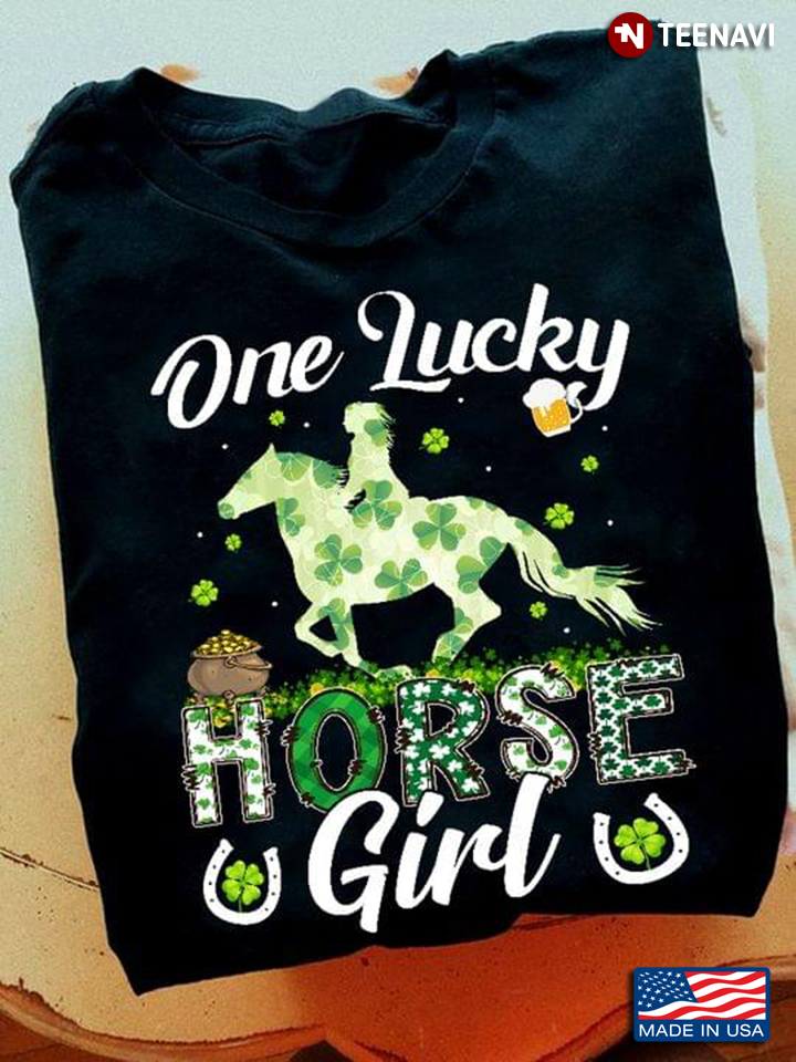 One Lucky Horse Girl for St Patrick's Day