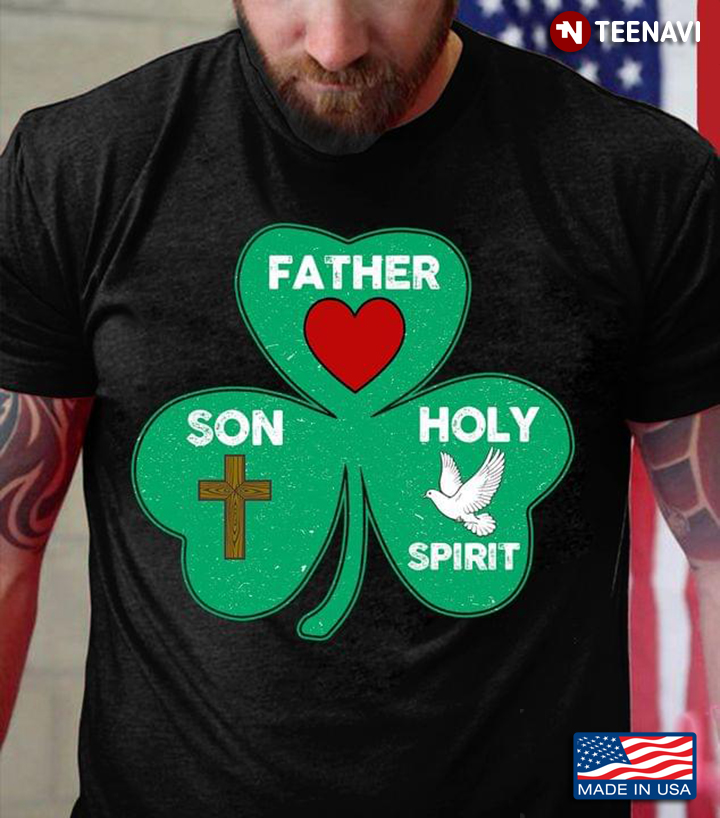 Father Son Holy Spirit Shamrock for St Patrick's Day