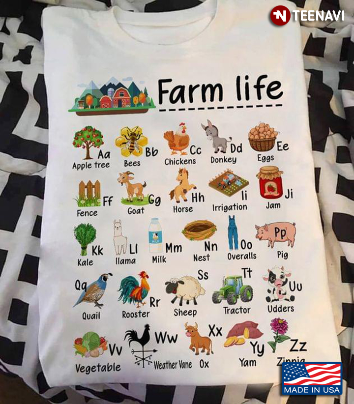 Farm Life The Alphabets Gift for Farmer