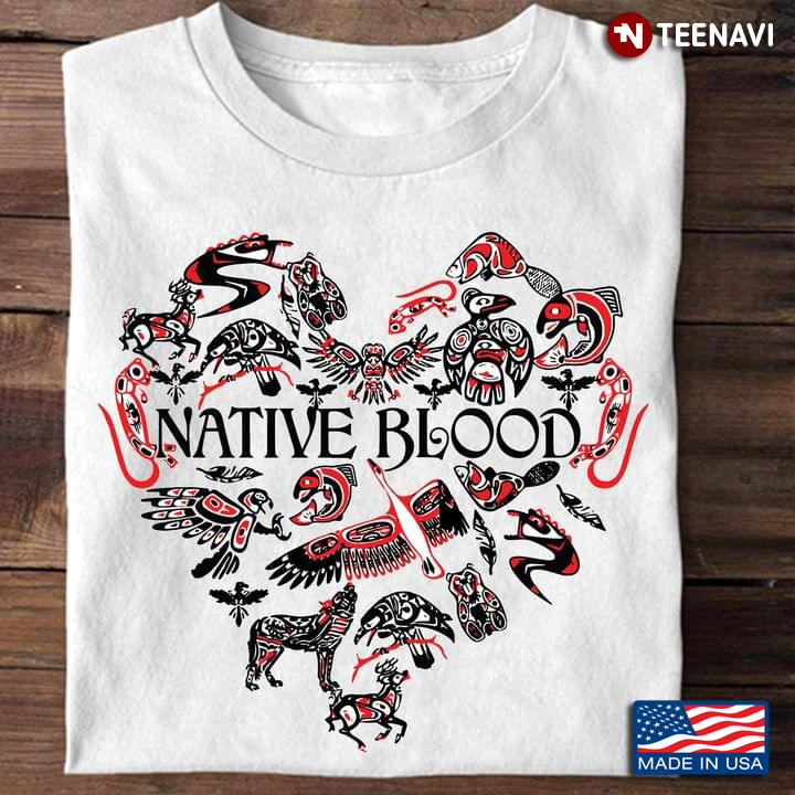 Native Blood Heart Native American