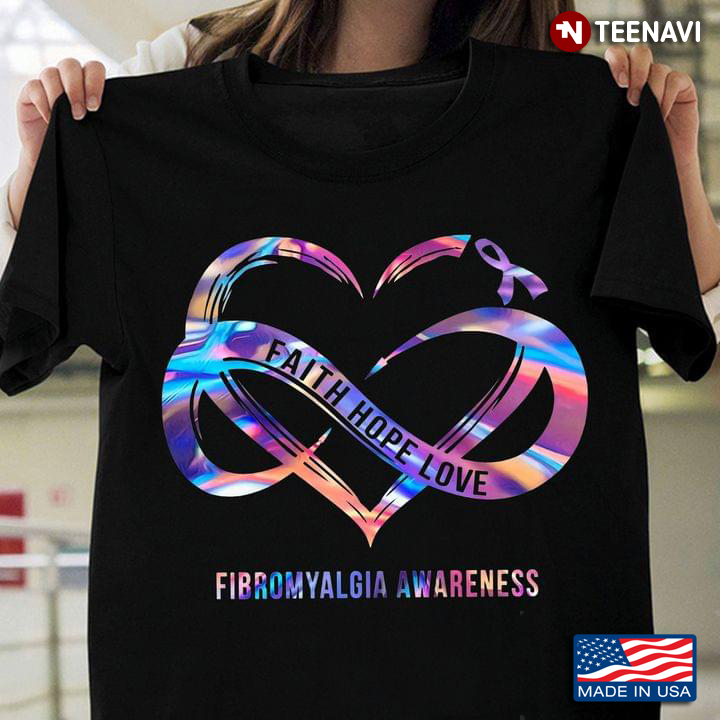 Faith Hope Love Fibromyalgia Awareness