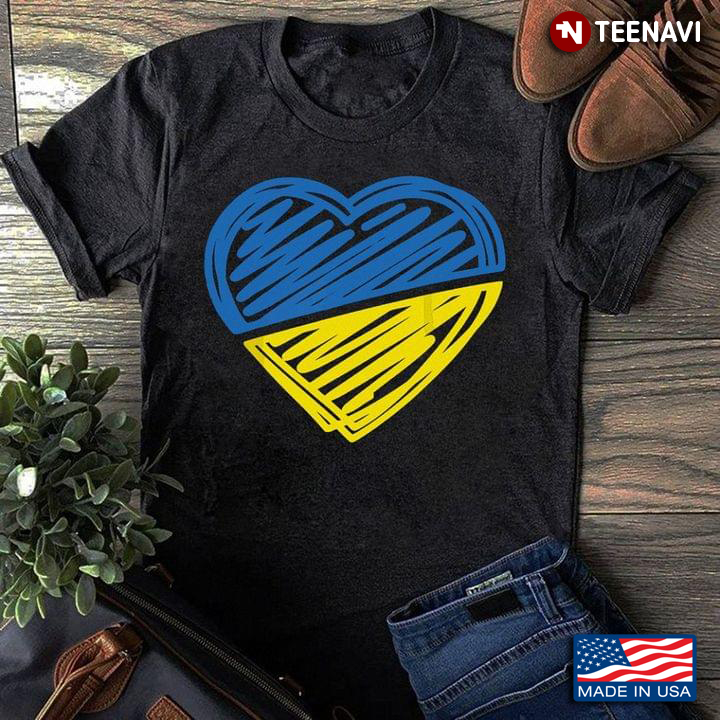 Heart Flag of Ukraine Support Ukraine
