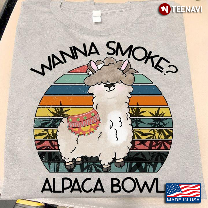 Vintage Wanna Smoke Alpaca Bowl