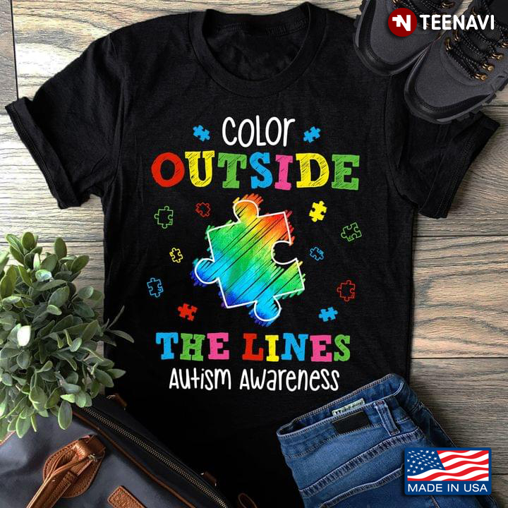 Color Outside The Lines Autism Awareness