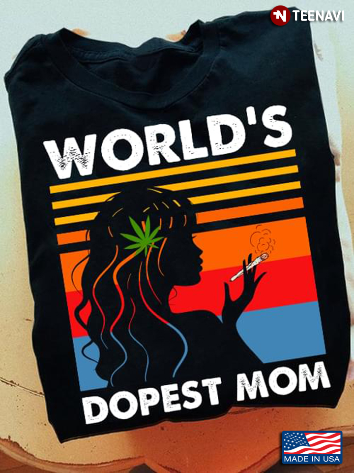 Vintage Weed World's Dopest Mom for Mother's Day