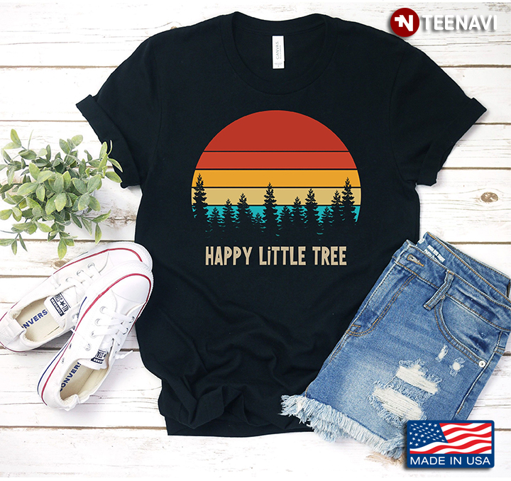 Vintage Happy Little Tree