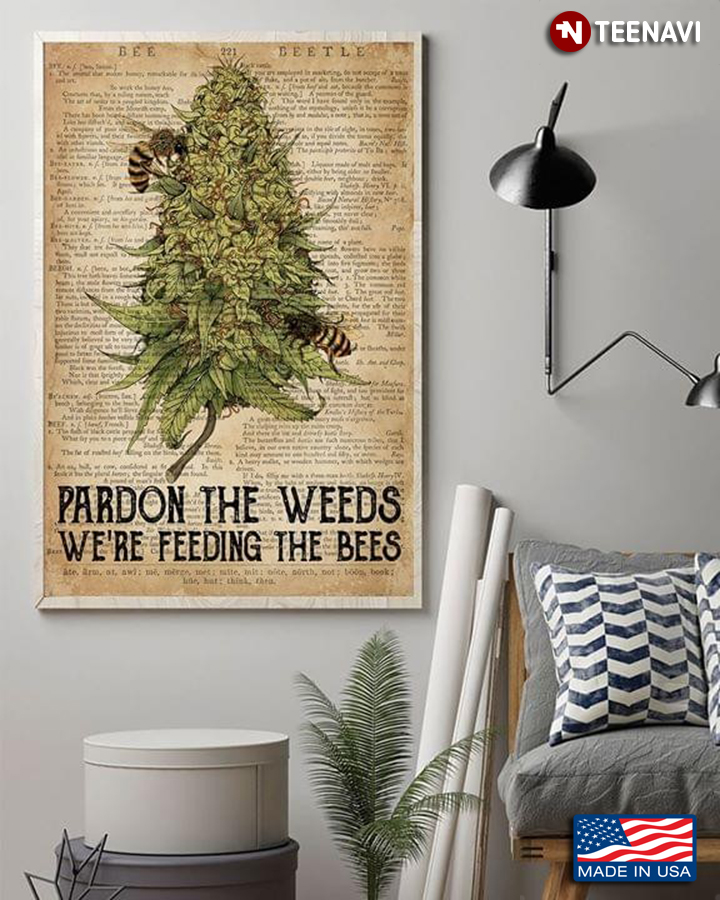 Dictionary Theme Bees Pardon The Weeds We're Feeding The Bees