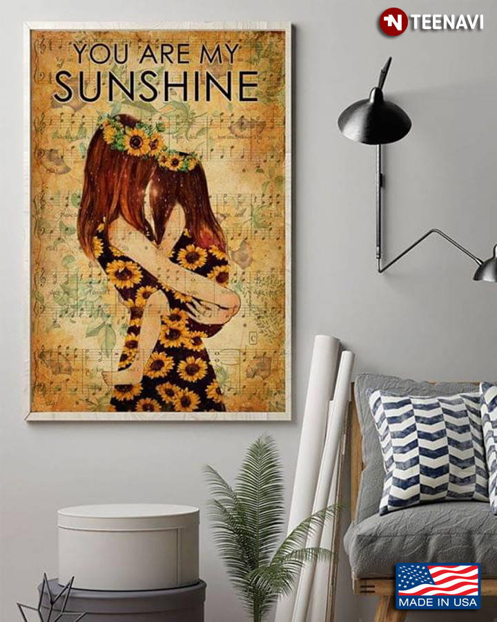 Sheet Music Theme Mom Carrying Her Daughter You Are My Sunshine