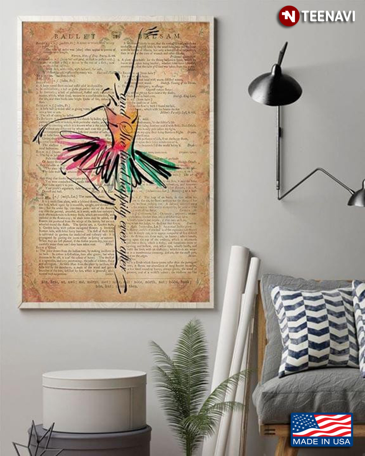 Floral Dictionary Theme Ballerina And She Lived Happily Ever After