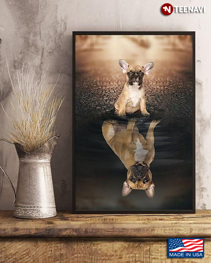 French Bulldog Water Reflection for Dog Lovers
