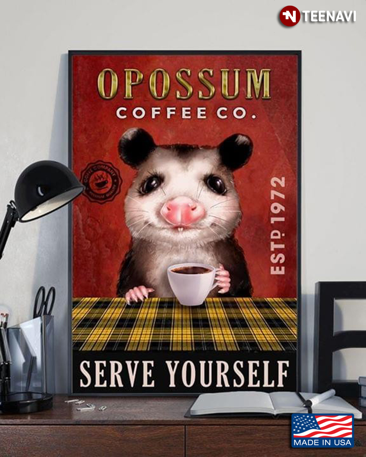 Opossum Coffee Co. Est. 1972 Serve Yourself