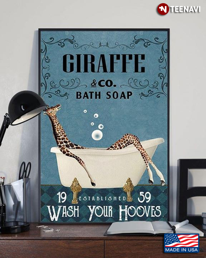Giraffe & Co. Bath Soap Est. 1959 Wash Your Hooves