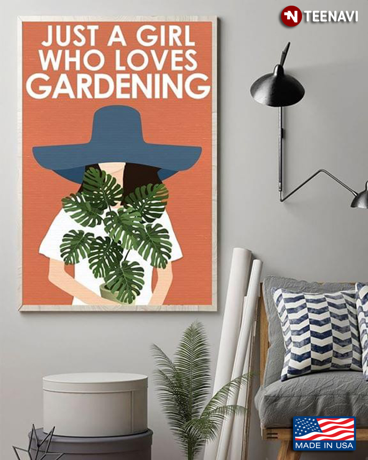 Girl In A Big Hat Holding A Plant Pot Just A Girl Who Loves Gardening