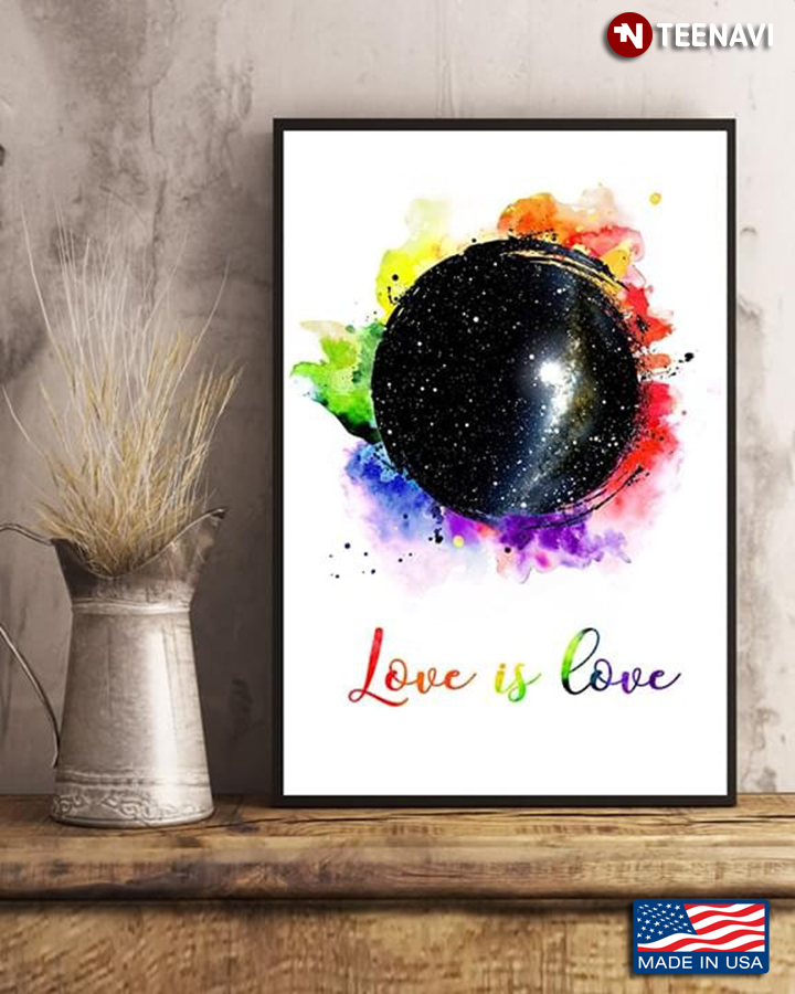 Watercolor LGBT Pride Love Is Love