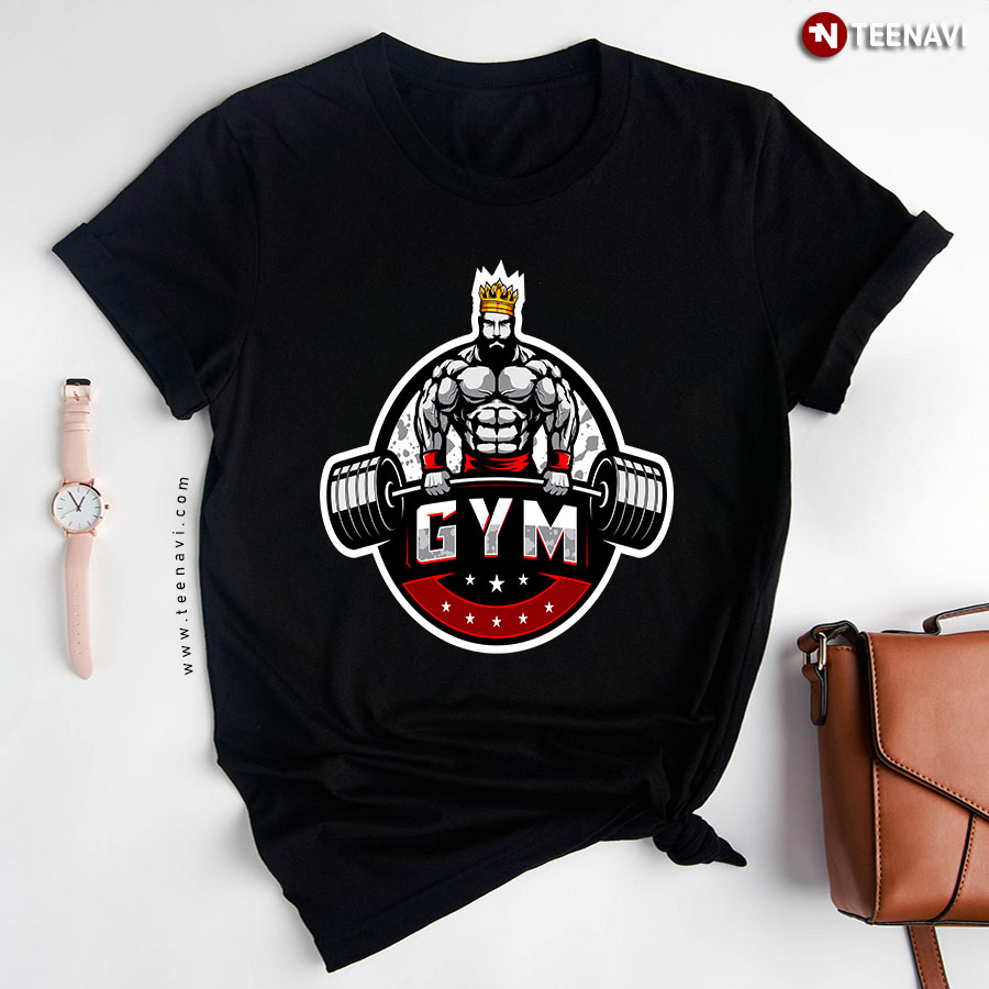 Gym Muscle Man Lifting Weights T-Shirt