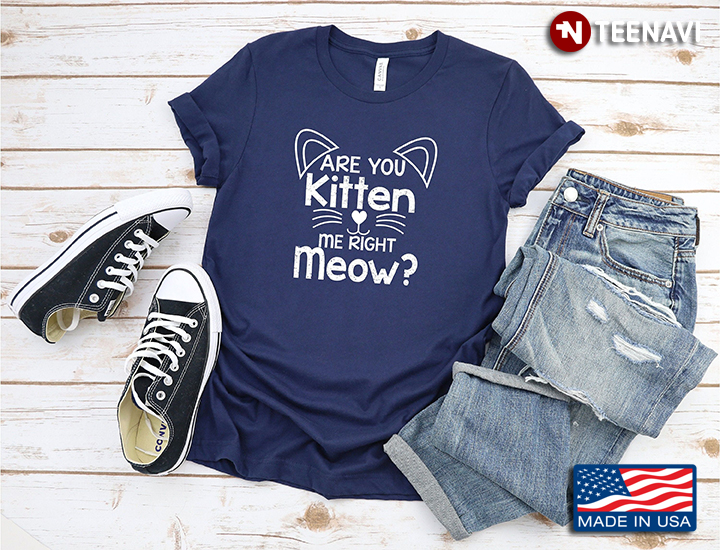 Are You Kitten Me Right Meow for Cat Lover