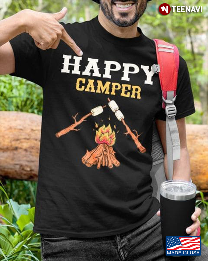 Campfire Happy Camper for Camp Lover