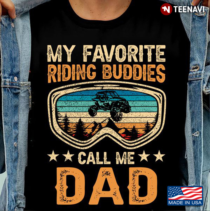 Vintage My Favorite Riding Buddies Call Me Dad for Father's Day