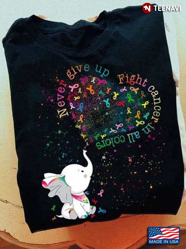 Elephant Never Give Up Fight Cancer In All Colors