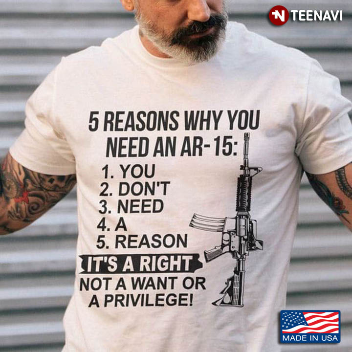 5 Reasons Why You Need An Ar-15 You Don't Need A Reason It's A Right