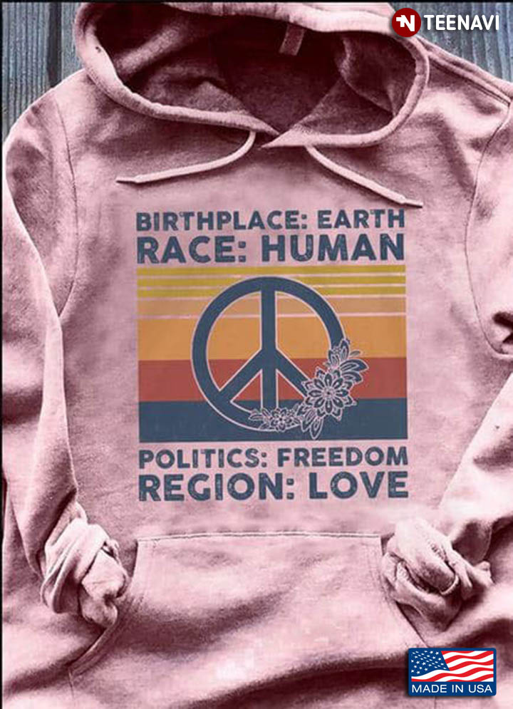 Vintage Birthplace Earth Race Human Politics Freedom Region Love