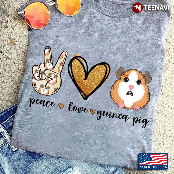 Peace Love Guinea Pig for Animal Lover
