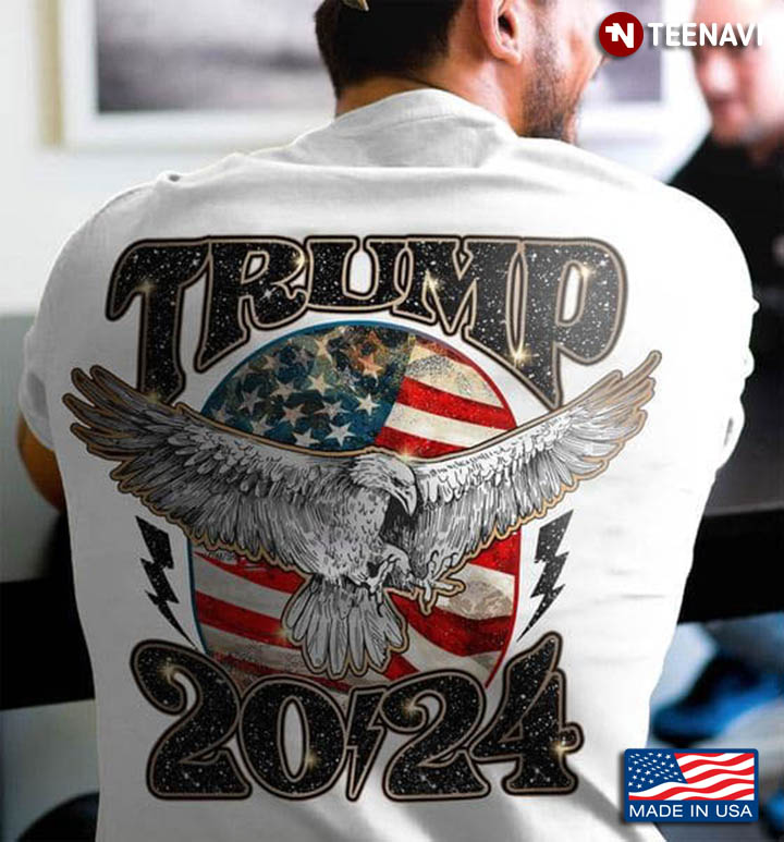 Trump 2024 Eagle American Flag