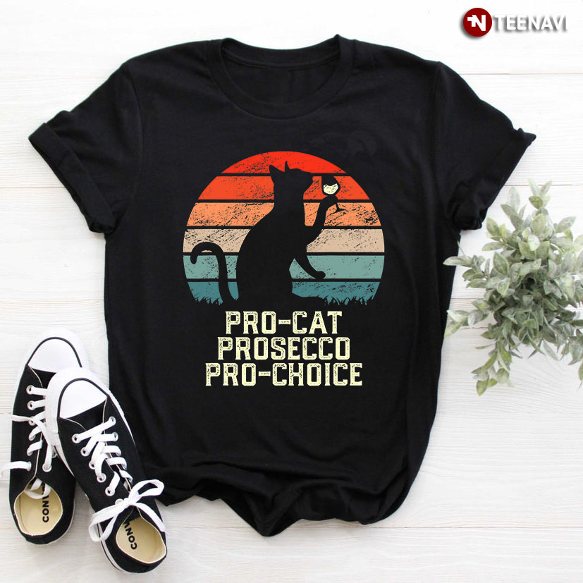 Vintage Black Cat Pro-cat Prosecco Pro-choice