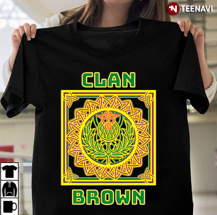 Clan Brown Scottish Celtic Thistle