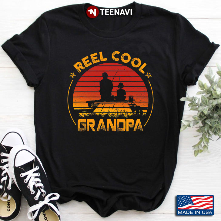 Vintage Fishing Reel Cool Grandpa
