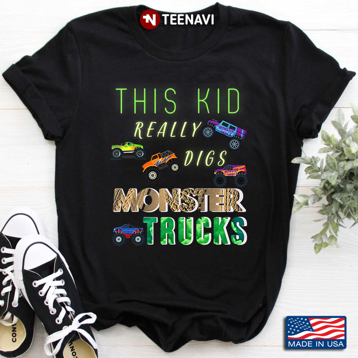 This Kid Really Digs Monster Trucks