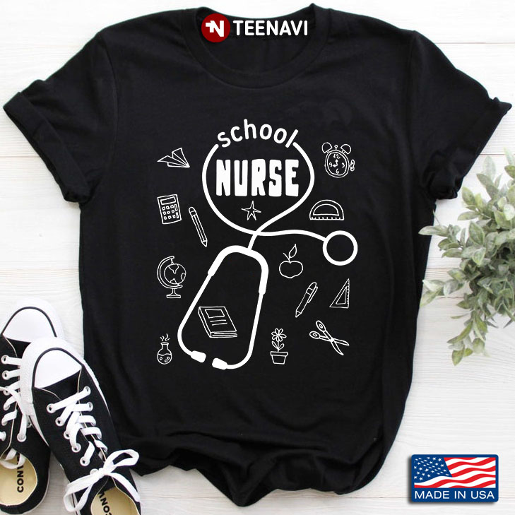 School Nurse Stethoscope Funny Design