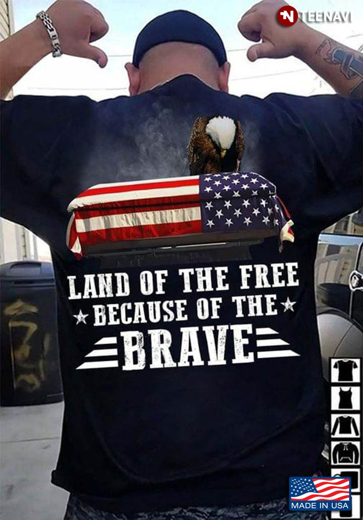Land Of The Free Because Of The Brave Eagle American Flag