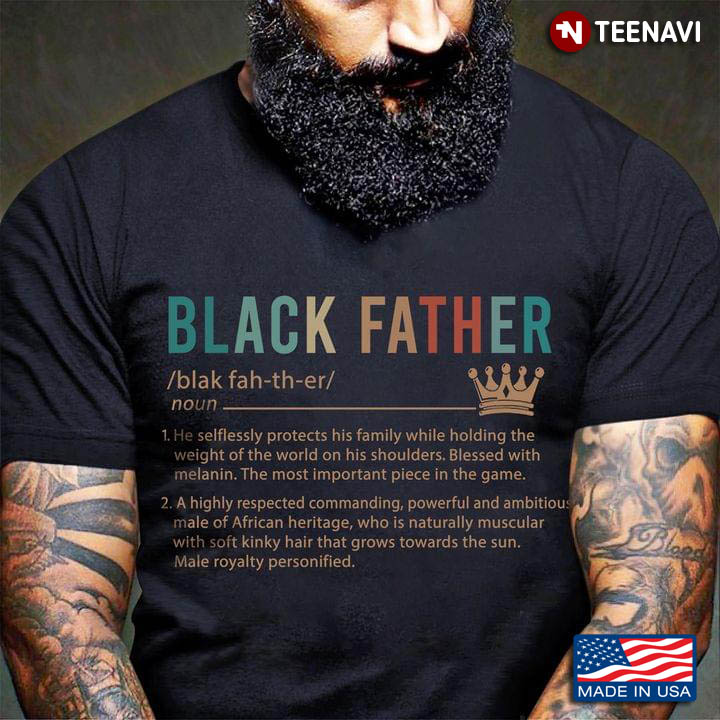 Black Father He Selflessly Protects His Family for Father's Day