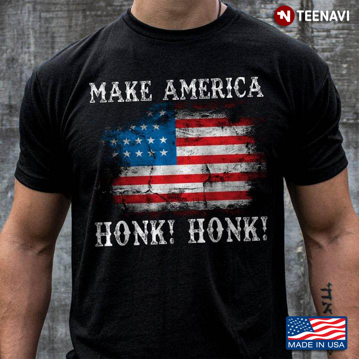 Make America Honk Honk American Flag