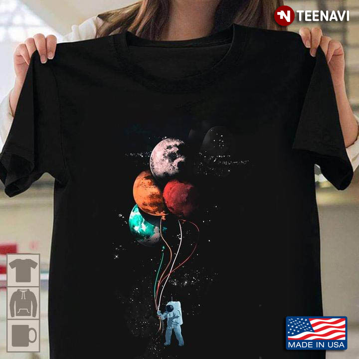 Astronaut With Balloons Funny Galaxy
