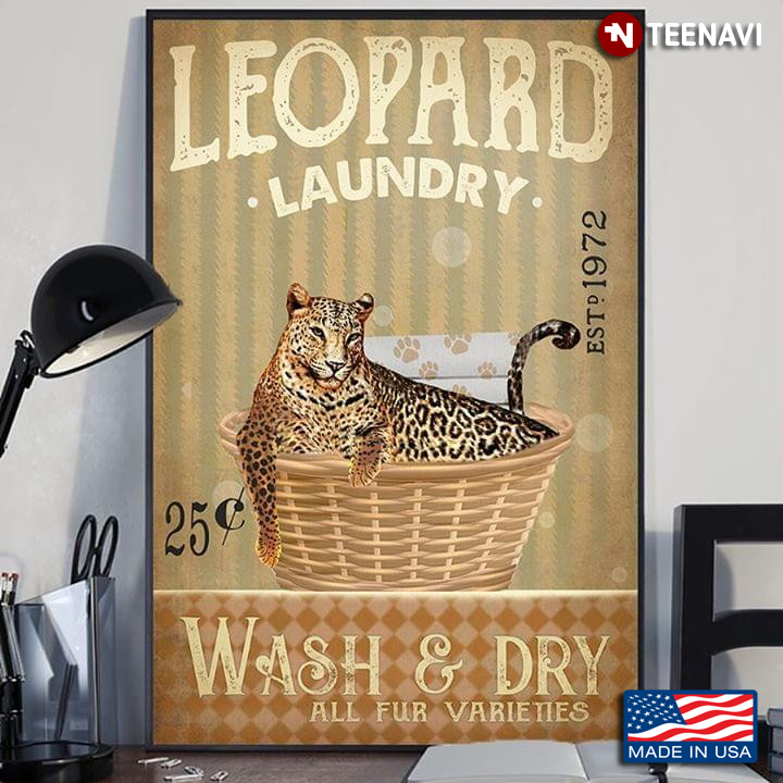 Leopard Laundry Est. 1972 Wash & Dry All Fur Varieties
