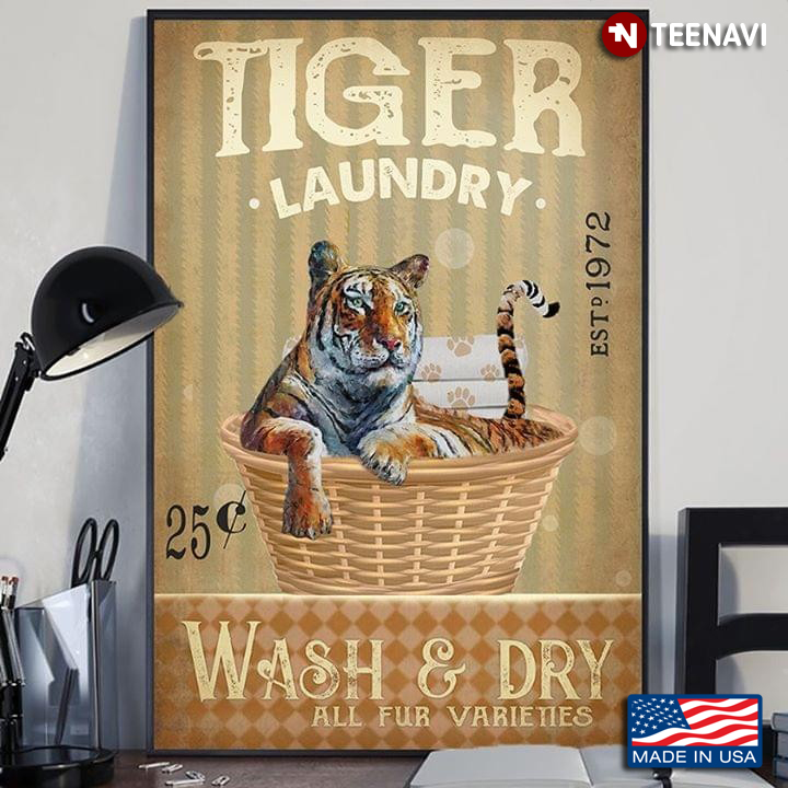 Tiger Laundry Est. 1972 Wash & Dry All Fur Varieties