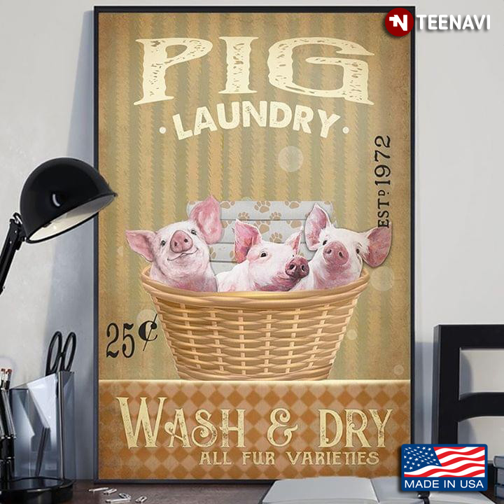 Pig Laundry Est. 1972 Wash & Dry All Fur Varieties