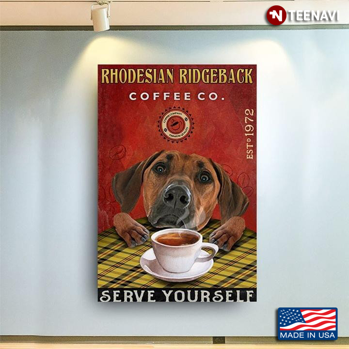 Rhodesian Ridgeback Coffee Co. Est.1972 Serve Yourself