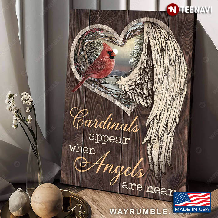 Red Cardinal And Angel Wing Cardinals Appear When Angels Are Near