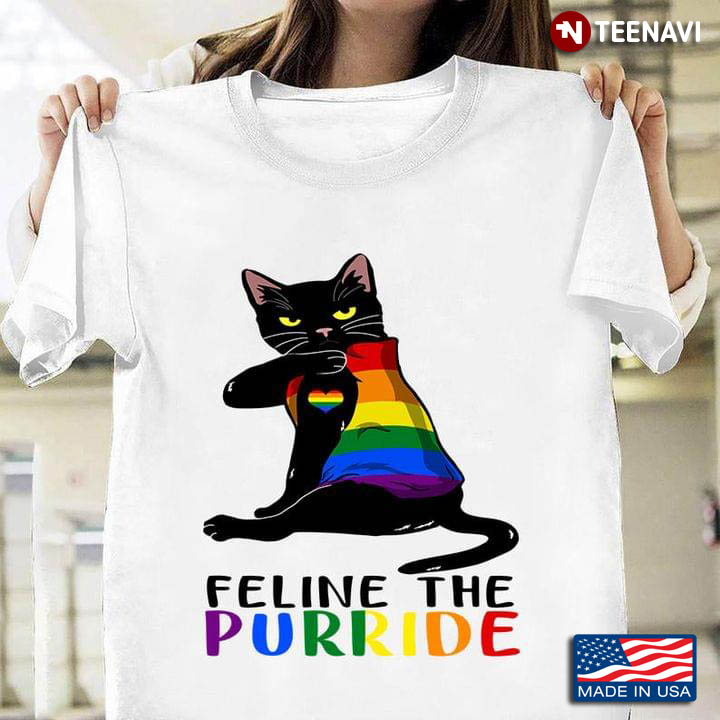 LGBT Black Cat Feline The Purride