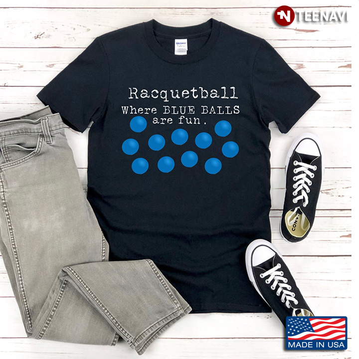 Racquetball Where Blue Balls Are Fun for Sports Lover