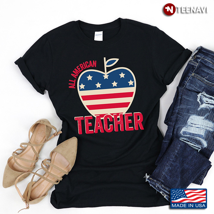 All American Teacher American Flag