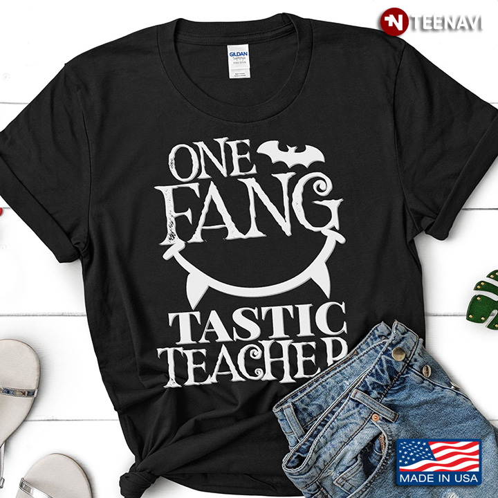 One Fang Tastic Teacher for Halloween T-Shirt